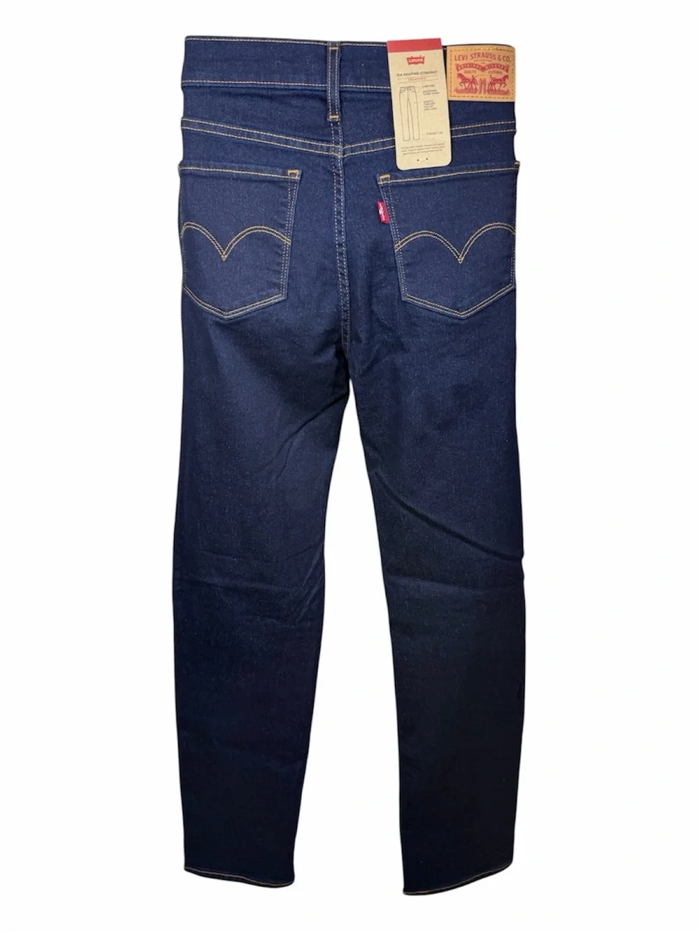 Levi’s 314 Shaping Straight Leg Jeans Dark Wash Women’s Size 28x32 Tummy Control - Picture 2 of 15